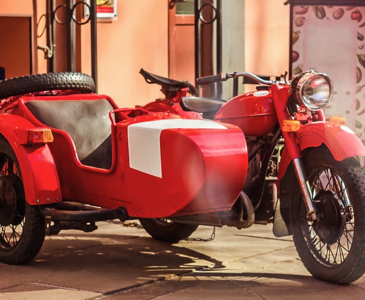 WITH A SIDECAR THROUGH BARCELONA