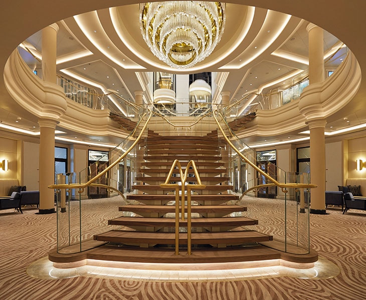The Atrium Virtual Tour aboard seven seas splendor cruise ship