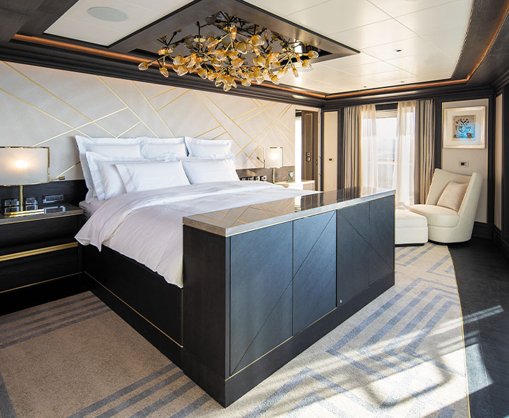 dining table in the regent suite aboard seven seas splendor cruise ship