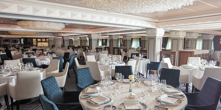 the compass rose restaurant aboard seven seas voyager cruise ship