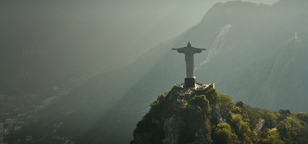 Statue of Cristo Redentor in Rio de Janeiro, Brazil