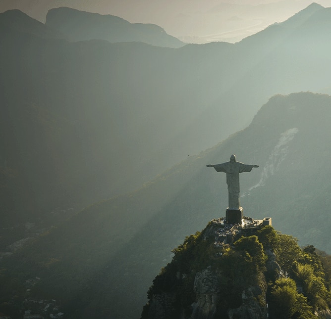 Statue of Cristo Redentor in Rio de Janeiro, Brazil