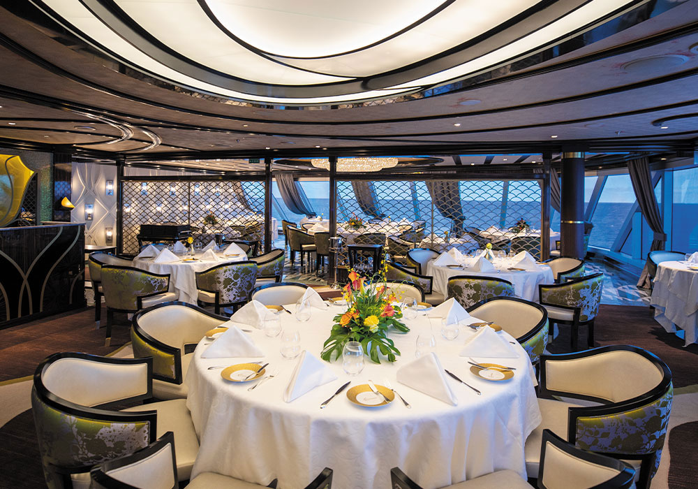 regent seven seas cruises menus