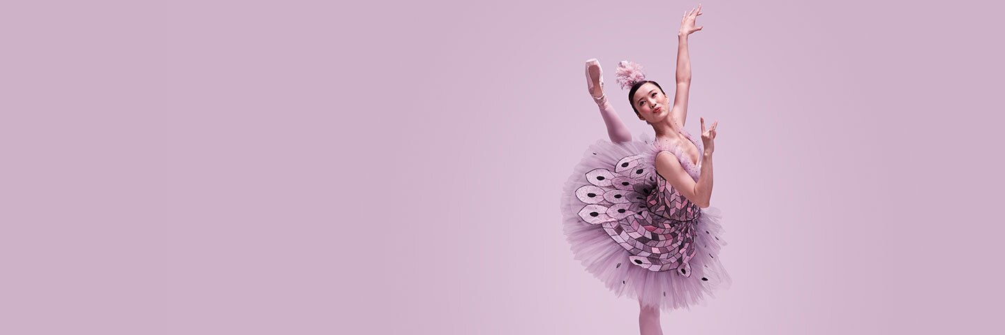 ballerina posing in ballet costume representing the australian ballet