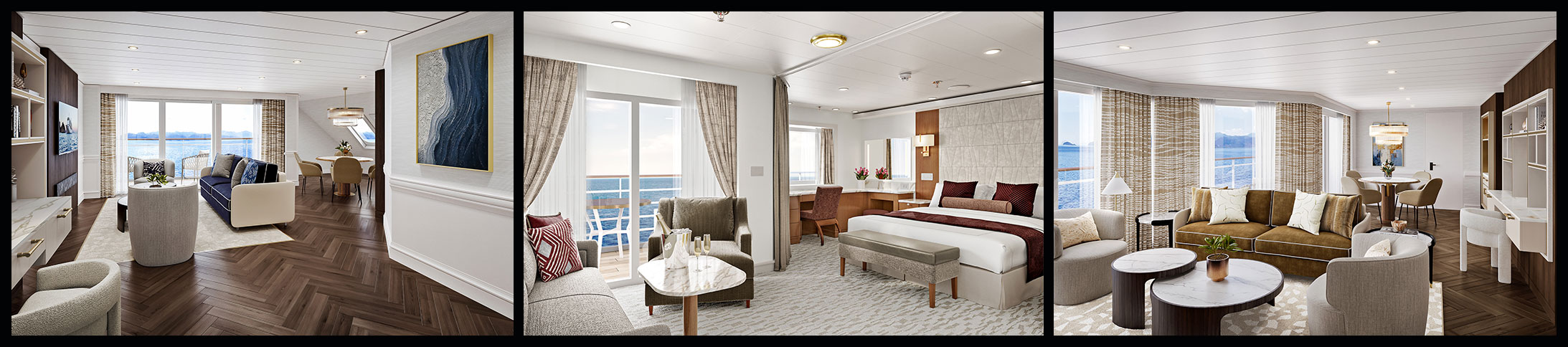 luxurious and updated ship amenities on regent seven seas ship fleet