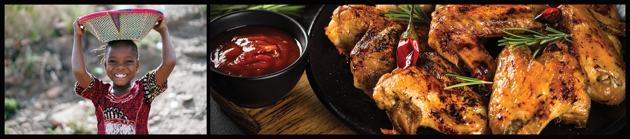 Piri Piri Chicken and its components