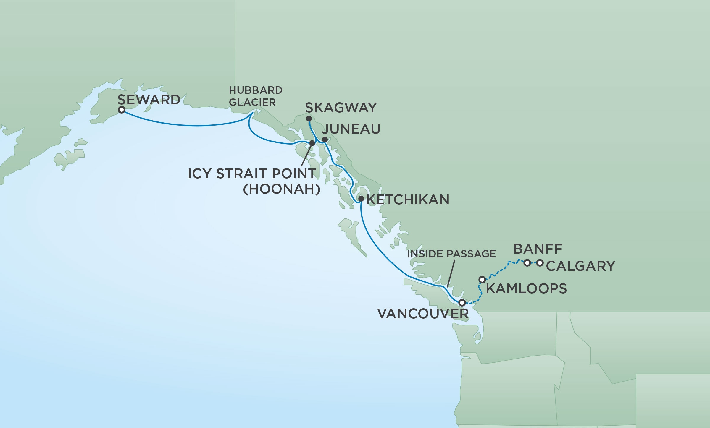 cruise alaska and rocky mountaineer