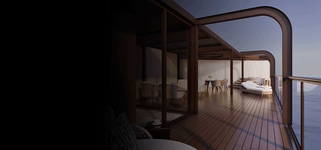 New Skyview Luna Suite aboard Seven Seas Prestige