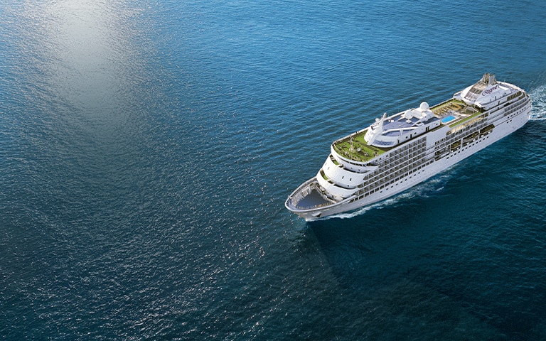 Aerial view of Seven Seas Navigator
