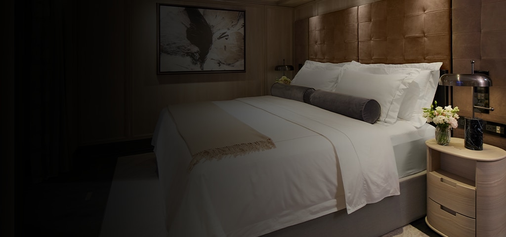Luxurious bedding from Regent Seven Seas Cruises