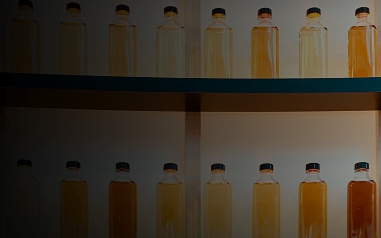 Rack of Japanese whisky