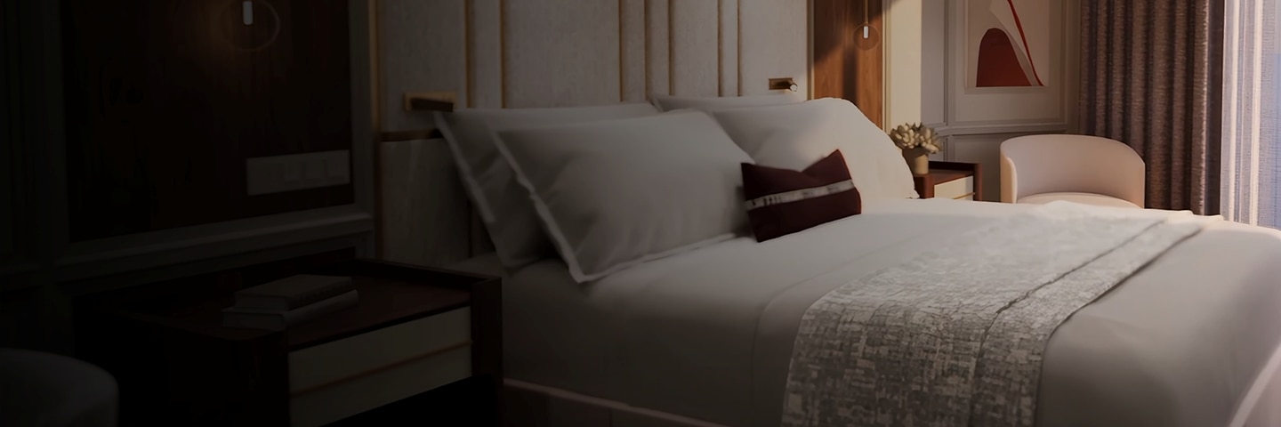 New Flou beds for Regent Suite guests aboard Seven Seas Prestige
