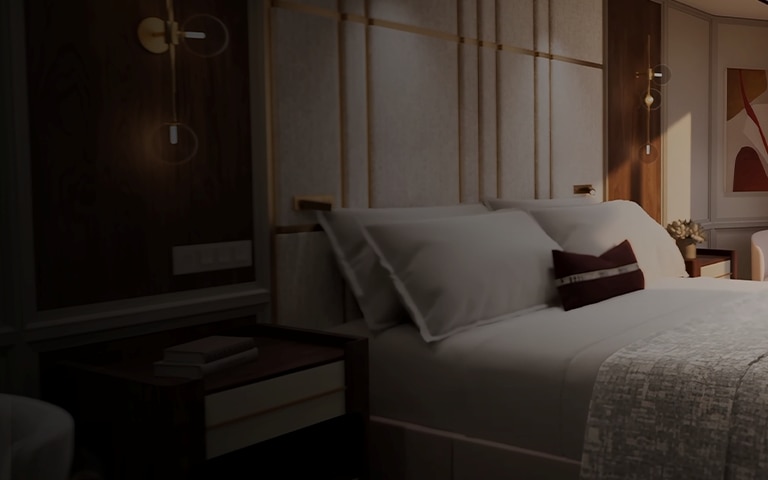 New Flou beds for Regent Suite guests aboard Seven Seas Prestige