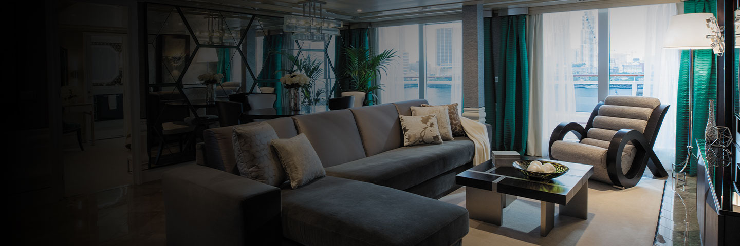 a suite aboard a regent seven seas cruise ship