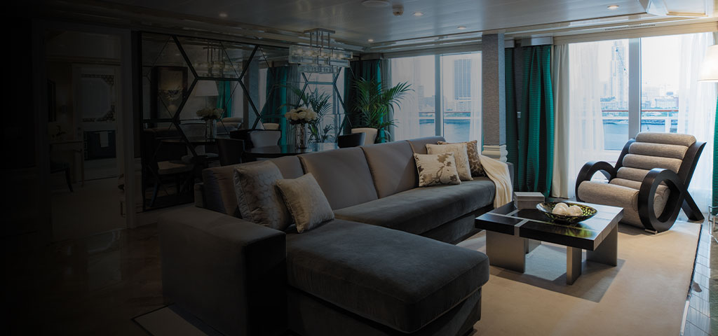 a suite aboard a regent seven seas cruise ship