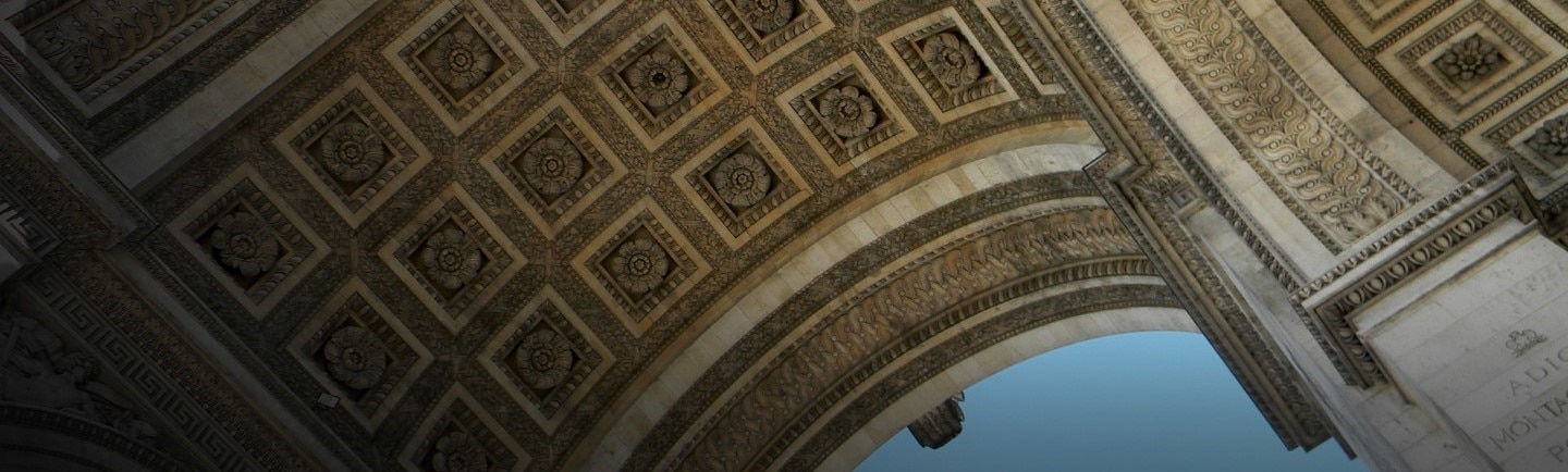 View of Eiffel Tower from below