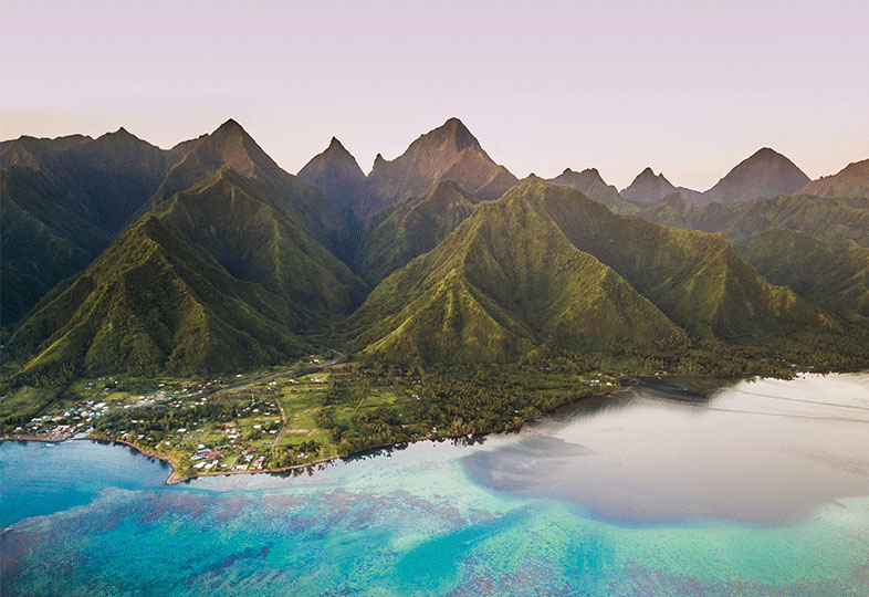 Beautiful South Pacific Island part of the Regent 2028 World Cruise