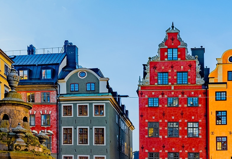 Historic Stortorget in Gamla Stan, Stockholm, Sweden