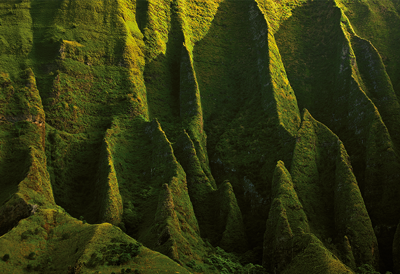 Nā Pali Coast on the island of Kauai in Hawaii