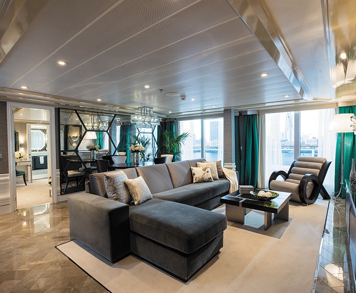 Grand Suite Virtual Tour aboard seven seas explorer cruise ship