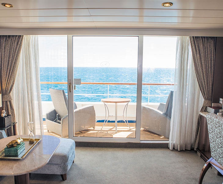 Penthouse Suite Virtual Tour aboard seven seas mariner cruise ship