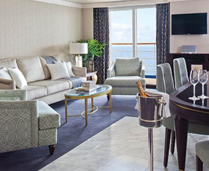 Master Suite Virtual Tour aboard seven seas navigator cruise ship