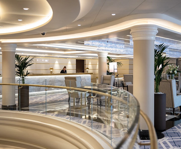 Reception Virtual Tour aboard seven seas splendor cruise ship