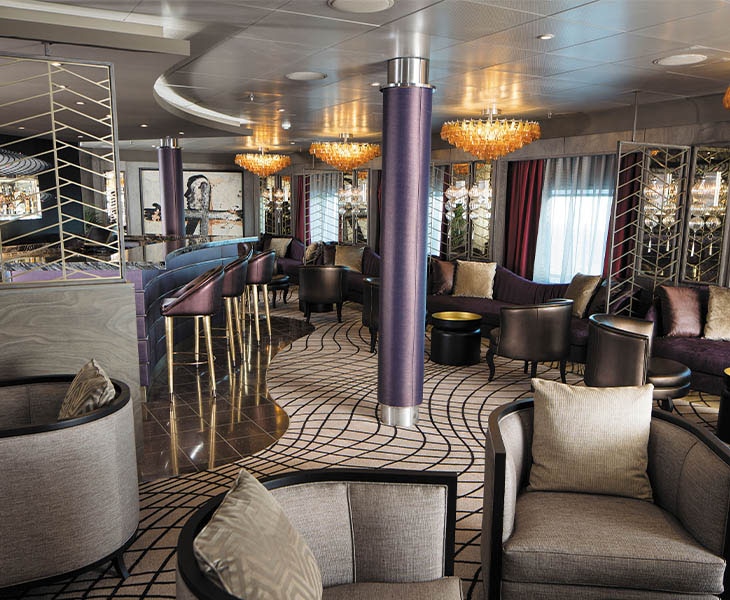 Voyager Lounge Virtual Tour aboard seven seas voyager cruise ship