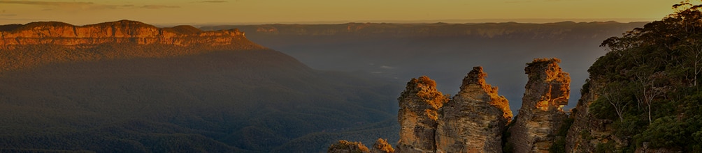mountains at sunset