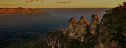 mountains at sunset