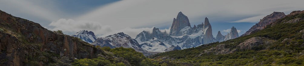 snow covered mountain tops in south america