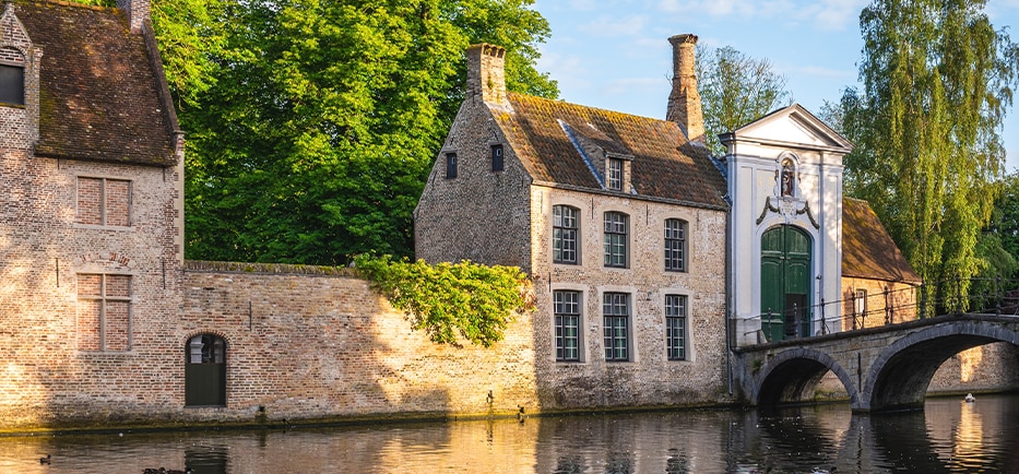Princely Beguinage Ten Wijngaerde in Bruges, Belgium
