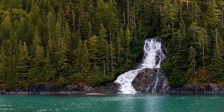 Alaskan waterfall