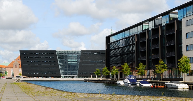 Königliche Bibliothek und Blå Planet