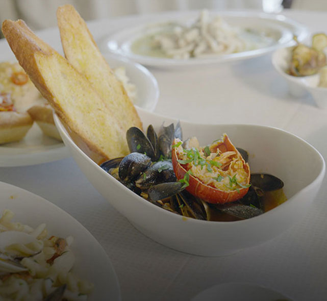 Regent Seven Seas Cruises revealed highlights of a refined menu being developed for 'Sette Mari' restaurant - Cozze gratinate al forno  (Image - June 2022)