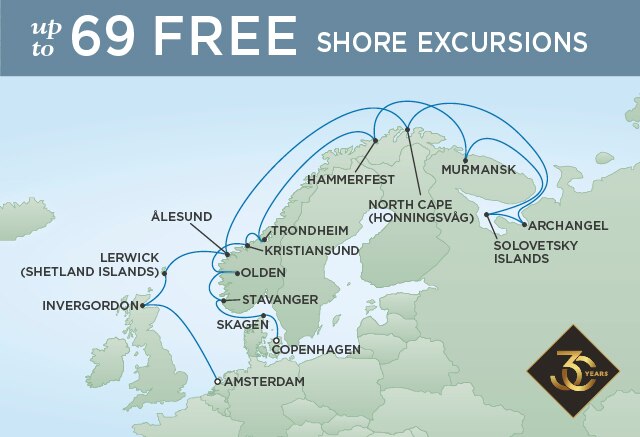 ノルウェー海の日の出 泊 22年07月23日出発 Seven Seas Navigator Regent Seven Seas Cruises