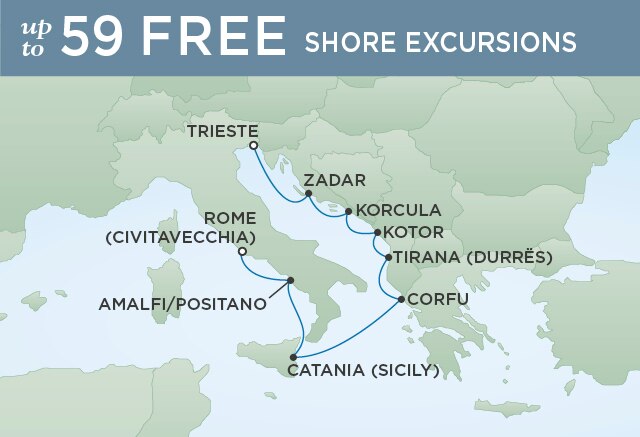 クロアチアの魅力 9泊 22年10月02日出発 Seven Seas Voyager Regent Seven Seas Cruises
